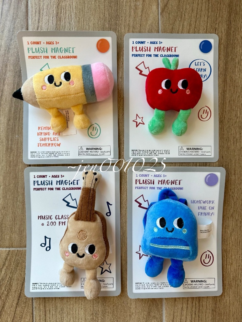 Target Bullseye Playground Plush Magnets Back to School Classroom Decor Set of 4